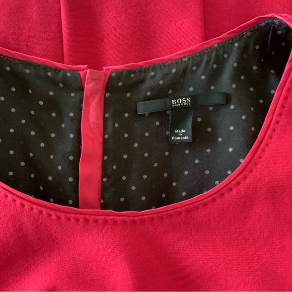 BOSS Hugo Boss tailored red sheath dress - Picture 2 of 13